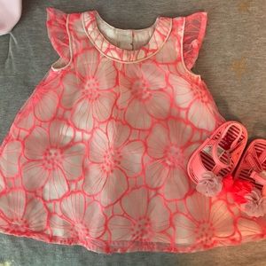 3-6 months coral dress